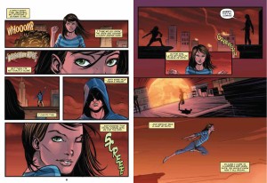 Evie taking a leap of faith!